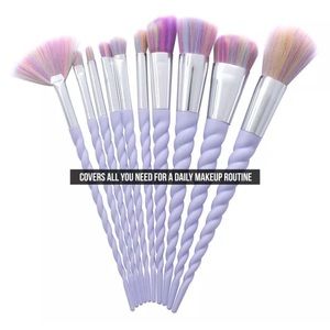 Limited Edition 10 Piece Rainbow Makeup Brushes